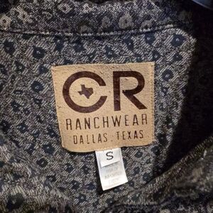 CR Ranchwear Women's Black Button Down Shirt